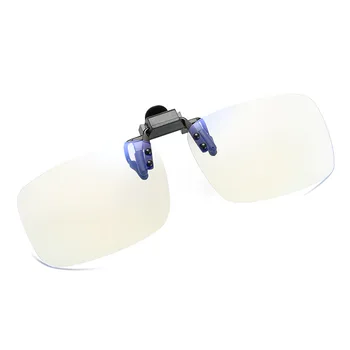 Anti Modra Svetloba Očala Ženske Moški Posnetek na Očala Jasno, Računalnik Telefon, Blue-ray Očala Moda Posnetek Flip up Očala