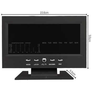 1Pc Intelligent digital display (Digitalni Zaslon Vremenske Postaje Alarm Koledar/Ura Funkcijo Termometer Brezžični Merilnik Temperature in Vlažnosti