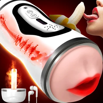 Sex Igrače Za Moške Samodejno Vibrator Moški Masturbator Žep Muco Realistična Vagina Pravi Muco Masturbacija Pokal Blowjob Stroj