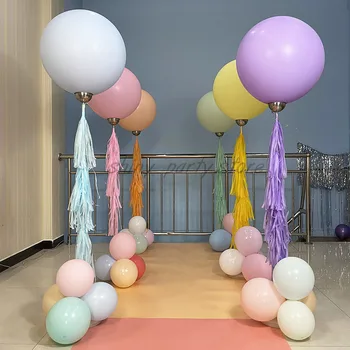 5-36inch Macarone Balon Tassel bo Ustrezala Poroko, Rojstni dan Dekoracijo Scene Postavitev Temo Banket Večerja Dekoracijo Helij Žogo