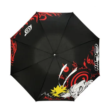 Anime ninja zložljiv dežnik Akatsuki Deidara Kakuzu Orochimaru Cosplay risanka red bi lahko sončno dežnik dežnik dežnik Prop