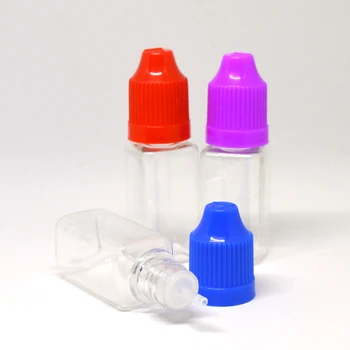 33pcs Jasno PET Kvadratnih Prazno Steklenico 10 ml Trdo Plastične Stekleničke S Kapalko Childproof Skp E Tekočine Iglo Tehtnica