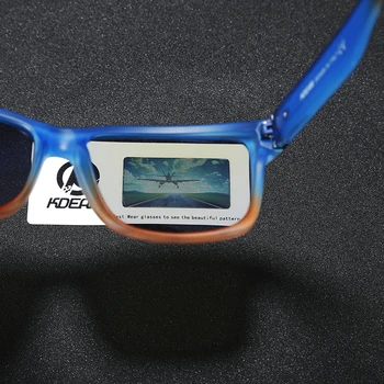 KDEAM Omejena Ponudba Kvadratnih Moških Polarizirana sončna Očala Prostem Vožnje Photochromic sončna Očala Velika Promocija