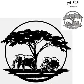 Rezanje kovin Matrice Cut Plesni Živali slon Dekoracijo Album Papir Obrti Nož Plesni Rezilo Udarec Matrice