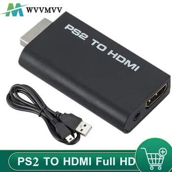 PS2 za HDMI-Združljiva Z 3,5 mm Avdio Video Pretvornik Priključek za Napajalnik Za HDTV Podporo 480i 576i 480p AVCPS2 Nova