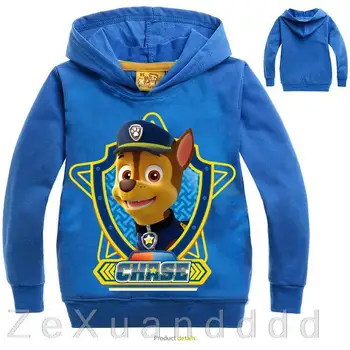ŠAPA PATROL tiskanja Otroci hoodies moda fant, dekle hoodie puloverju Otrok ulica kostum hoodies Majica