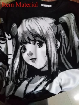Anime Smrti Opomba Misa Amane Cosplay Hoodie Enotno Harajuku Ulične Ženske Korejski Prevelik Pulover Majica Vrhovi Oblačila