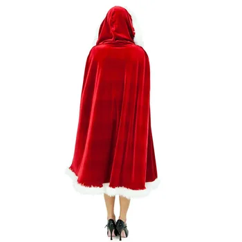 Rdeča Cappa Šal Vroče Diamond Božiček Božič Oblačila Ženska Odraslih Haljo Vlogo Igranje Božični Kostumi, pustne kostume