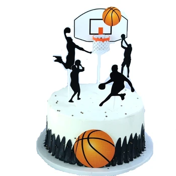 1 nastavite Košarka nogomet Torto Toppers star košarkar torto, sladice dekoracijo Fant rojstni cupcake pokrivalo Dobave