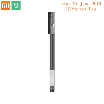 Novi Originalni Xiaomi 10pcs/set zelo trpežne pero palice pritisnete ven jedro Japonska črnila za ponovno polnjenje 0,5 mm črne ali Rdeče ZTE pisanje pero