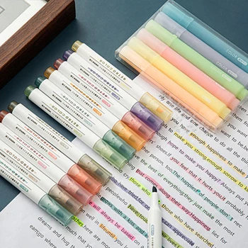 6Pcs flomaster Nastavite Morandi Barve za Osvetljevanje Umetnosti Marcadores DIY Šolske Potrebščine