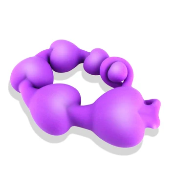 Fleksibilno Silikonsko Dolgo Analni Noge Butt Plug Srce Oblika Nepremočljiva analne kroglice v Analni Seks Igrače za Moški Ženske Nekaj Ne Vibrator