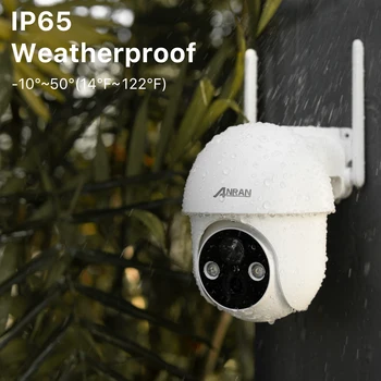 ANRAN nadzorna Kamera Q01 Varnostne Kamere 3MP Wifi Kamera Nepremočljiva IP Kamero Dva Načina-Audio Za Varnost in Zaščita