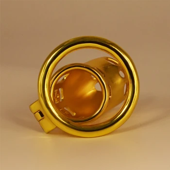 NUUN pozlačeno slive petelin kletko ukrivljen penis prstan kovinski čistost naprave nevidno baker zaklep cilinder ergonomska penis prstan