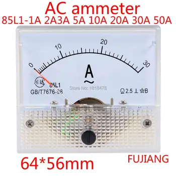 Kazalec AC ampermeter AC 0-1A 2A 3A 5A 10A 20A 15A 30A 50A Analogna Plošča Ampermeter Merilnik Amper Tekoči Meter 85L1