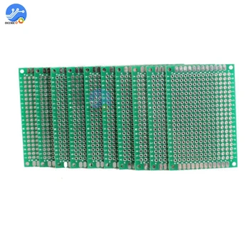 10PCS 4x6 cm 40x60mm Univerzalno Tiskana Vezja, PCB Board Protoboard Za Arduino FR4 Eksperimentalni Razvoj Ploščo