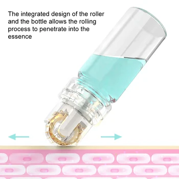 10 ml Hydra Orodje Roller 64 Pin Microneedle Derma Roller Serum Bistvo Infuzijo Anti-Aging Por Privijte Obraz Valja za Nego Kože