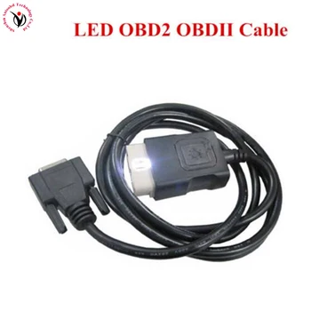 Najboljša Kakovost LED OBD2 Kabel za VD tehničnih odborih CDP PRO PLUS / Novo vci VD DS150E CDP OBD 2 OBDII OPTIČNEGA KABLA Dodatki