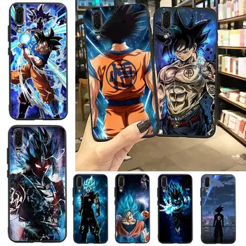Zmaj Žogo Goku Japonske anime Primeru Telefon Za Huawei P20 P30 P40 lite Pro P Smart 2019 Mate 10 20 Pro Lite Nova 5t Črni Pokrov