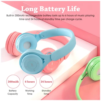 Bluetooth 5.0 Slušalke Brezžične Glavo Gori Slušalke TF Kartice za Polnjenje Slušalke z Mikrofonom Šport Nepremočljiva Čepkov
