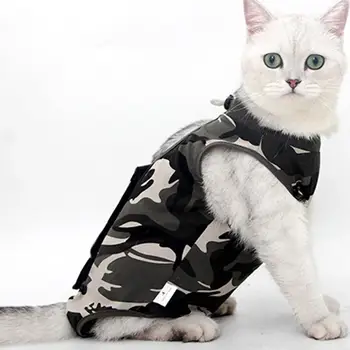 Mačka Sterilizacijo Oblačila Mehko in Udobno Zložljivo Izrez Prilagoditev Sponke Oblikovanje Trajne Hišne Potrebščine