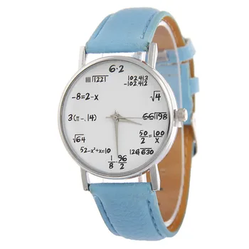 2019 Nov modni priložnostne matematični simboli Usnja Dame Quartz Zapestne Ure za ženske, to relojes Hombre moške ure