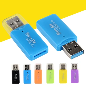 1/2PCS Visoka Kakovost Mini USB 2.0, Card Reader za Micro SD Kartico TF Card Adapter Plug and Play Pisane Izberejo za Tablični RAČUNALNIK