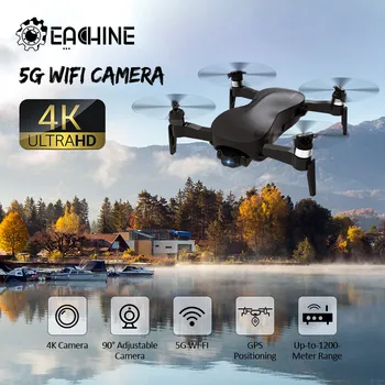 Eachine EX4 RC Brnenje 4K Poklicno HD Kamera 5G WIFI FPV GPS Dron 3 Osi Stabilno Gimbal 3000m RTF Quadcopter, Helikopter Igrače