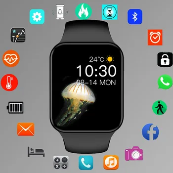 Serija 7 Digital ura Moški Ženske Smartwatch Srčni utrip Korak Kalorij Fitnes Sledenje Šport Pametno Gledati Za Apple, Android
