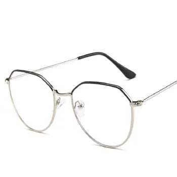 Vintage Optičnih Očal Moških Modra Svetloba Blokiranje Očala Ženske Poligon Spektakel Računalnik Gafas Gaming Oculos Urad Lunette