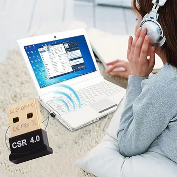 Mini Brezžična USB, Bluetooth, Združljiva Dongle Adapterja 4.0 Glasbe, Audio EDR Sprejemnik Oddajnik za PC Zvočnik Miška za Prenosni računalnik