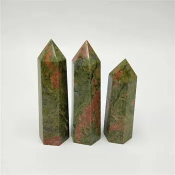 1PC Naravnih Redkih unakite Kristalno Sam Prekine Palico Točke Celjenje 4-10 cm Mineralne Zbirateljskih Primerkov Home Decor Stone