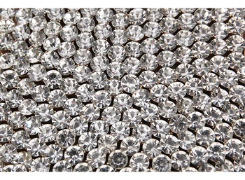 Luksuzni Diamond Silver Star Design Večer Sklopka Vrečko za Ženske Novo Votlih Iz Majhnih Kovinskih Kletko Gospe Verige, Torbice in Torbe