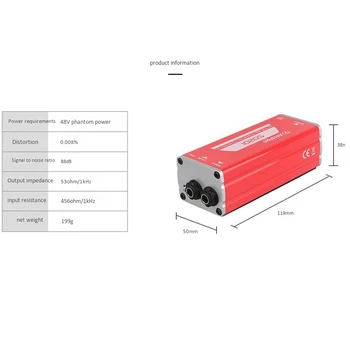 Alctron SD201 Aktivni DI Box Impedanca Preoblikovanje DIBOX Strokovno Učinkov Fazi Direct Connect Box