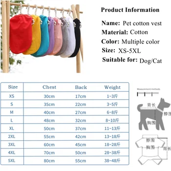 XS-5XL Cottton Navaden Pes Oblačila Telovnik Pomlad Poletje Velik Pes zagotavlja T-Shirt Za Prilagajanje Majhne, Srednje Velik Pes Izdelki za Hišne živali