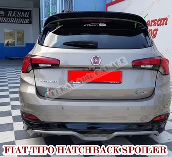 Za Fiat Tipo Egea Hatchback Spojler-2021 Auto Accessory Univerzalno Spojlerji Avto Antena Avto Styling Diffüser Zavihki Splitter