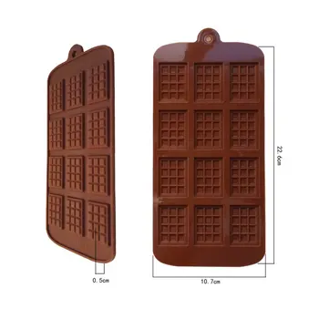 12 Čokolada Plesni Silikonsko Plesni Čokolado Non-Stick