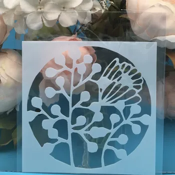 9Pcs/Veliko 13cm Krog Rose Cvet DIY Layering Matrice Slikarstvo Album Kolorit Reliefi Album Dekorativni Kartico Predlogo