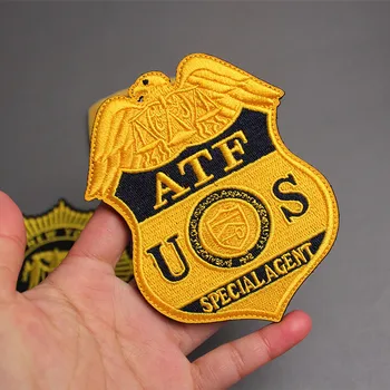Ameriški NYPD Zapestnica Vezene ATF Velcro Poglavje New York Nahrbtnik Nalepke Vojske Fan Outdoor Oprema Značko Krpo Nalepka
