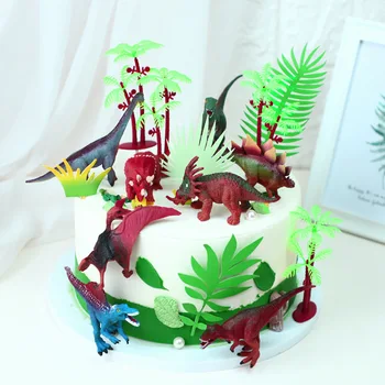 Jurassic Dinozaver Torta Okraski Džungle Dino Cupcake Dekor Safari Bučanje Cupcake Pokrivalo Happy Birthday Stranka Dekor Otroci Fant Rawr