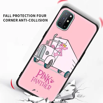Pink Panther Anime Luksuzni Primeru Telefon Za Oneplus Nord N100 N200 N10 7 8 9 7T 8T 9R 9RT CE 2 Ž Pro 5G Luksuzni Silikonski Pokrov Lupini