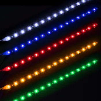 2PCS Brezplačne Dostave LED Trakovi, Žarnice Avtomobilskih Mehko Lučka Obliž Svetilko z 3528/1210-30 cm Nizek Pritisk Solza Oči Lučka Lučka Bar 30 cm