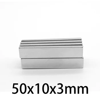 5~80 KOS 50x10x3 mm Močan N35 NdFeB Magneti Dolgo Stanja Trajnega Magneta 50x10x3 Super Močnim Neodymium Magnetom 50*10*3mm