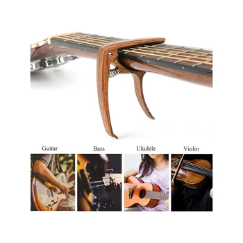 Kitara Capo Silikonske Blazinice Cinkove Zlitine Capo za Akustične in Električne Kitare, Ukulele Banjo Bas Mandolin
