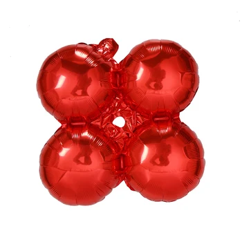 10pcs 18 inch štiri deteljico balon rdeče zelen balon božično zabavo dekoracijo balon dekoracijo arch balon