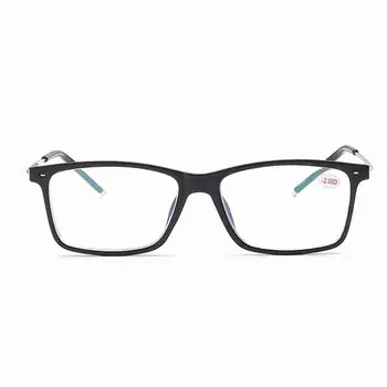 Super Lahka Kvadratnih Končni Izdelek Kratkovidan Očala Moški Ženske Preprosto Ultra-Clear Optičnih Očal Elastičnost Kovinski Okvir AG29