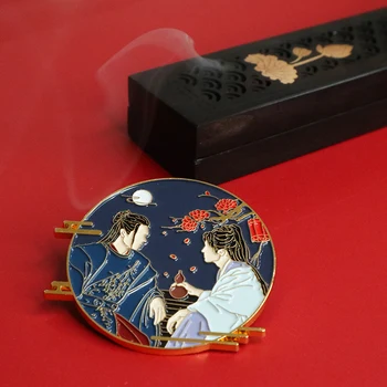 BESEDO ČAST Wen Kexing Zhou Zishu Antike Kovinski Značko Gumb Broška Zatiči Anime Zbirka Medaljo Igrače, trgovina s Spominki