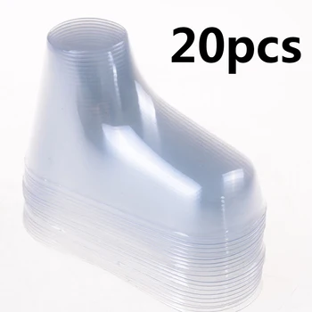 20Pcs Pregledna, Jasno Plastike PVC Baby Noge Zaslon Baby Škorenjčke Copati Nogavice Predstavitev Dekoracijo Približno 9 cm