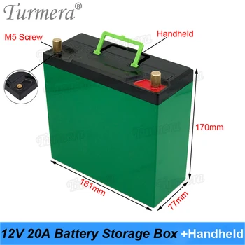 Turmera 12V 20Ah Baterije Škatla za Shranjevanje za Neprekinjeno Napajanje 20*32700 3.2 V Lifepo4 Baterije in 56*18650 Litijeve Baterije