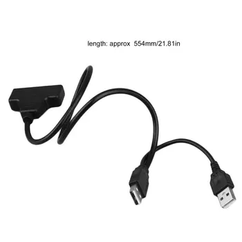 USB 2.0 Moški SATA 7+15P 22 Pin Kabel Adapter Za 2.5-PALČNI SSD/Trdi Disk Prenosa do 480Mbps